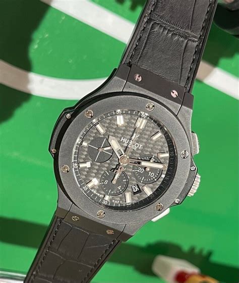 hublot black dial|Hublot black magic 44mm.